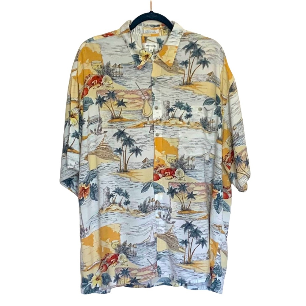 Pierre Cardin Hawaiian Shirt Size XXL